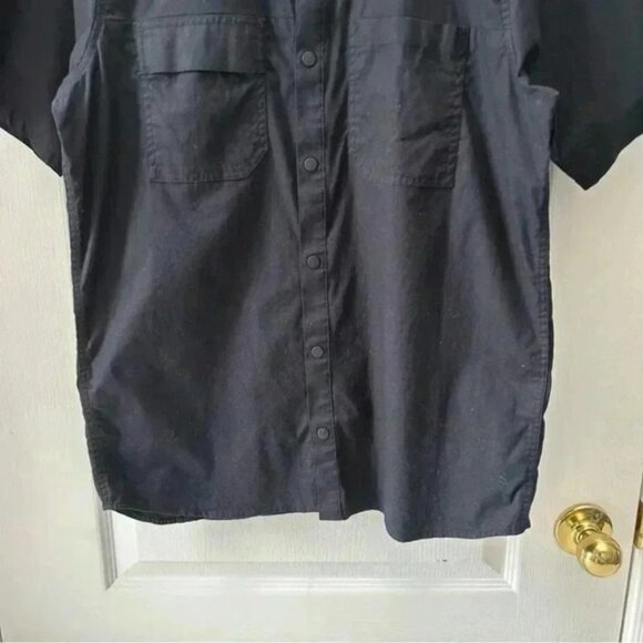 FOX Racing Redplate Flexair Workshirt Short Sleeves Snap Buttons Black Medium - Picture 7 of 16